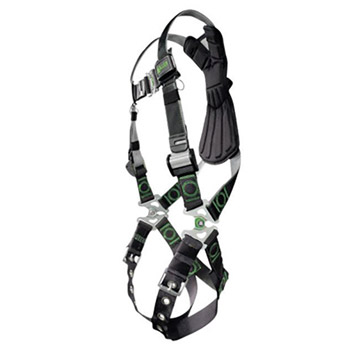 Miller By Honeywell DFPRDTTBUBK Universal DualTech Revolution Full Body Style Harness With Back D-Ring, Quick Connect Chest Strap Buckle, Tongue Leg Strap Buckle And Sub-Pelvic Strap