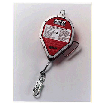 Miller Mightylite Self-Retracting Lifeline With 30' Galvanized Cable With Carabiner & Tag Line