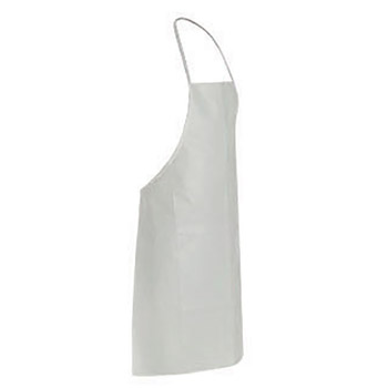 DuPont DPPTY273BWH0000 28" X 36" White Safespec 2.0 5.4 mil Tyvek Disposable Bib Apron With Drawstring Closure, Neck Loop And Waist Ties 
