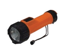 Energizer E3MS23DLED Intrinsically Safe Flashlight With LED (Requires 2 D-Batteries-Sold Separately), With Lanyard, Orange And Black