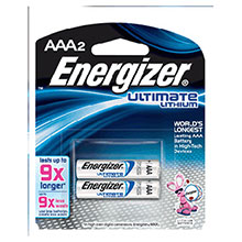 Energizer Batteries Ultimate AAA Lithium L92BP-2