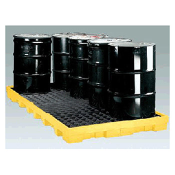 Eagle 1688 8-Drum Polyethylene Low Profile Spill Containment Platform With 90 Gallon Secondary Spill Capacity 102
