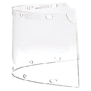 Honeywell Model 6750 8" X 16 1/2" X .060" Clear Propionate Molded Extended View Faceshield Window For FM400
