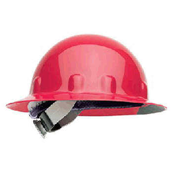 Fibre-Metal E1SW15A000 by Honeywell Red SUPEREIGHT SWINGSTRAP Class E G or C Type I Thermoplastic Hard Hat With Full Brim And 3-S Swivel