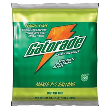 Gatorade GAT03928 2.12 Ounce Instant Powder Concentrate Packet Lemon Lime Electrolyte Drink - Yields 1 Quart