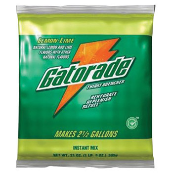 Gatorade GAT03956 8.5 Ounce Instant Powder Concentrate Packet Lemon Lime Electrolyte Drink - Yields 1 Gallon