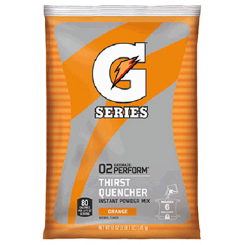 Gatorade GAT03968 51 Ounce Instant Powder Concentrate Packet Orange Electrolyte Drink - Yields 6 Gallons