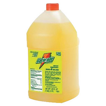 Gatorade GAT03984 1 Gallon Liquid Concentrate Bottle Lemon Lime Electrolyte Drink - Yields 6 Gallons