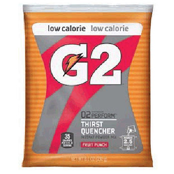 Gatorade 13441 19.4 Ounce G2 Powder Concentrate Instant Powder Package Fruit Punch Electrolyte Drink - Yields 6 Gallons
