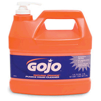 GOJO 0955-04 1Gallon Bottle Natural Orange Orange Citrus Scented Lotion Formula Hand Cleaner With Pumice Scrubbing