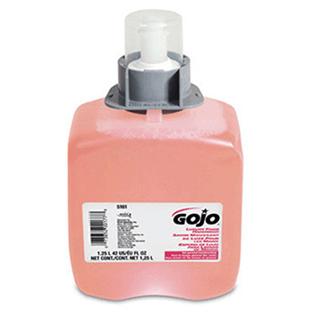 GOJO 5161-03 1250 ml Refill Translucent Pink FMX-12 Cranberry Scented Luxury Foam Handwash