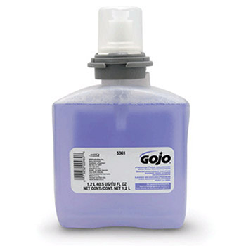 GOJO 5361-02 1200 ml Refill Translucent Purple Cranberry Scented Premium Foam Handwash With Skin Conditioners