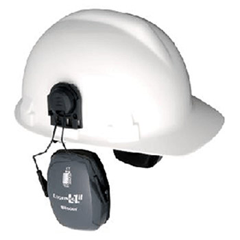 Howard Leight 1011991 by Honeywell Leightning L1H Light Gray Metal Helmet Mount Noise Blocking Earmuffs