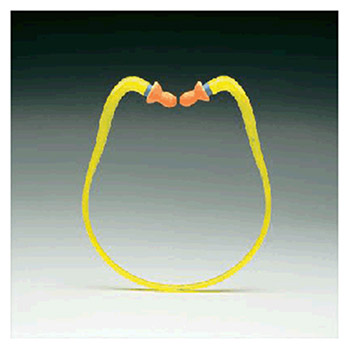 Howard Leight QB1HYG by Honeywell Yellow And Orange Molded Multi Position Inner-Aural Banded Earplugs