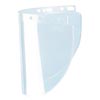 Fibre-Metal by Honeywell FIB4178CL High Performance Model 4178 8" X 16 1/2" X .06" Clear Injection Molded Propionate Wide View Faceshield For Use With Models F400 And F500 Mounting Crown