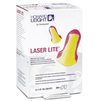 Howard Leight LL-1-D by Honeywell Laser-Lite Earplug Dispenser Refill (500 Pair Single Use Laser-Lite Contoured T-Shape Polyurethane