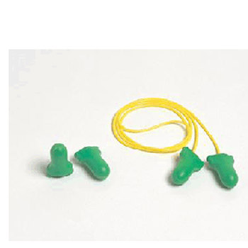 Howard Leight LPF-30 by Honeywell Single Use Max-Lite Contoured T-Shape Polyurethane And Foam Corded Earplugs (1 Pair Per Polybag) - 100 Pack