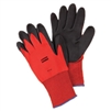 North by Honeywell HONNF11 NorthFlex 15 Gauge Abrasion Resistant Red PVC Palm And Fingertip Coated Work Gloves With Red Nylon Liner And Knit Wrist