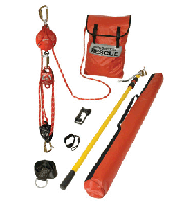 Miller QP/25FT by Honeywell 25' QuickPick Premium Rescue Kit (Includes Backup Braking System Pulleys Rope Rescue Pole Carabiner