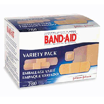 Johnson & Johnson Assorted Sizes Band-Aid Comfort-Flex Sheer And Wet Flex Adhesive Bandage (280 Per Box)
