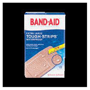 Johnson & Johnson 1 3/4" X 4" Band-Aid Tough-Strips X-Large Strip Adhesive Bandage (10 Per Box)