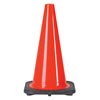 JBC JB2RS30008C 12" Orange PVC Revolution Series 1-Piece Traffic Cone With Black Base