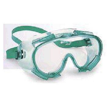 Jackson Safety K4514387 by Kimberly Clark V80 Monogoggle 211Chemical Splash Goggle With Green Frame And Clear VisiClear Anti-Fog Anti-Scratch
