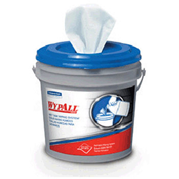 Kimberly-Clark 32685 Professional 12" X 12.5" WYPALL Wet Task Wiping System With HYROKNIT Sheets For Detergents Wat
