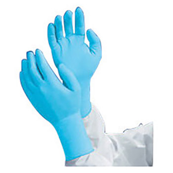 Kimberly-Clark Professional* Medium Blue 12" Kimtech Pure* G3 Latex-Free Nitrile Ambidextrous Powder-Free Disposable Gloves With Textured Bisque Finish And Beaded Cuff