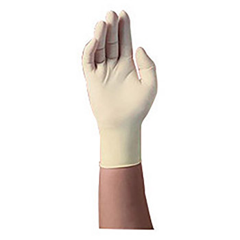 Kimberly-Clark Professional* Small Natural 9 1-2" PTFE* 5.5 mil Latex Ambidextrous Non-Sterile Powder-Free Disposable Gloves With Textured Finish And Beaded Cuff (100 Gloves Per Dispenser Box)