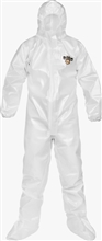 Lakeland Industries Chem Max 2 Coverall Attached Boots & Hood, Elastic Face and Wrists, C2T151