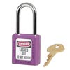 Master Lock M19410PRP Purple 1 1/2" X 1 3/4" Zenex Thermoplastic Lightweight Safety Lockout Padlock With 1/4" X 1 1/2" Shackle, 410 Key 