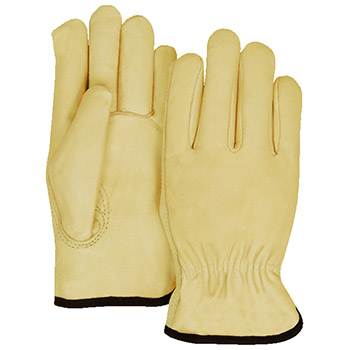 Majestic 1510B Driver's Cowhide Keystone Thumb Gloves - Dozen