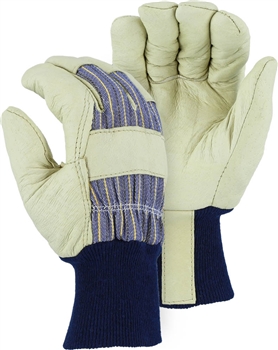 Majestic Winter Lined Pigskin Leather Palm Knit Wrist Work Glove, Per Dz
