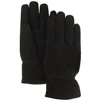 Majestic 1548BLK Black Deersplit Driver's Thinsulate Gloves - Dozen