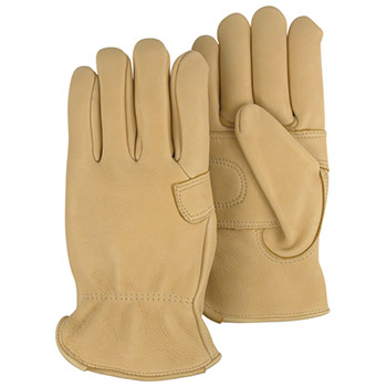 Majestic 1564 Driver's Elkskin Glove, Double Palm, Keystone Thumb - Dozen