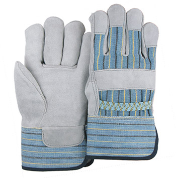 Majestic 1570 Small Size Leather Palm Cowhide Work Glove with Canvas Back & Safety Cuff, Per Dozen