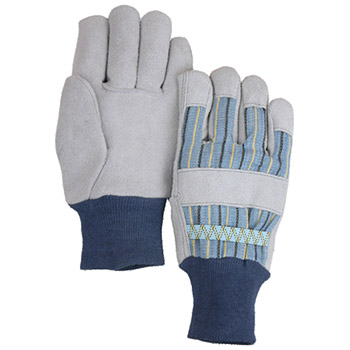 Majestic 1571 Small Size Cowhide Leather Palm Knit Wrist Gloves - Dozen