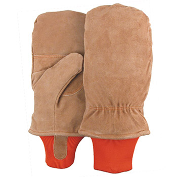 Majestic Cold Weather Gloves Side Split Lined Knit Wrist 1636