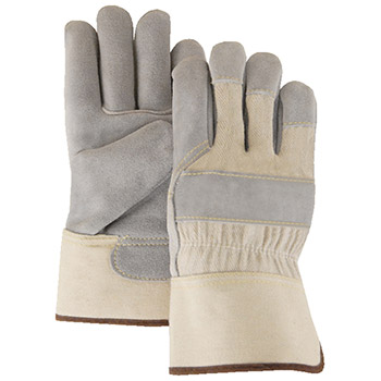Majestic 1800 Leather Palm Safety Cuff Gloves - Dozen