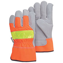 Majestic Work Gloves Split Thinsulate Hi Viz 1954T