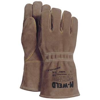 Majestic 2100 Welders Brown Kevlar FR Liner Gloves - Dozen