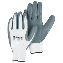 Majestic Nitrile Gloves Foam Palm Coat Kw 3225