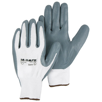 Majestic 3225 Foam Nitrile Palm Coat Knit Wrist Gloves - Dozen