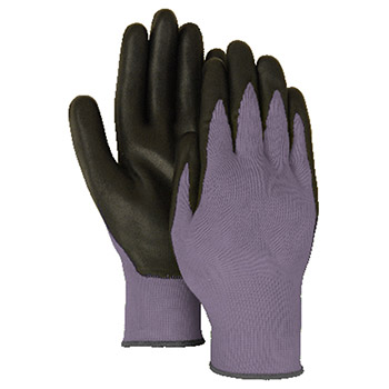 Majestic 3229 Foam Nitrile Palm Nylon Black Gloves - Dozen