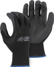 Majestic PVC Gloves Palm Black Knit 3368