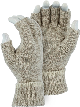 Majestic 3427 Ragg Wool Knitted Heavyweight Fingerless Gloves - Dozen