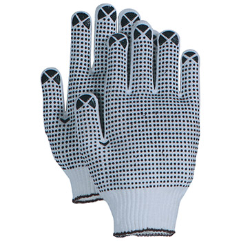 Majestic 3825 2 Side Dotted String Knit Gloves - Dozen