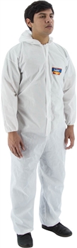 SMS Coverall with Hood and Elastic Wrist & Ankle, Per Case, 25 each