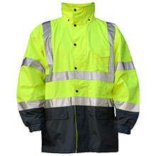Majestic Rainwear Jacket Hi Vis Yellow Class 3 75-1305